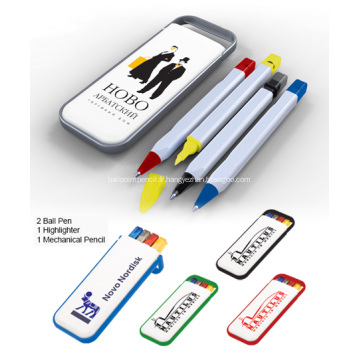 Stylo promotionnel Desk Set W/surligneur